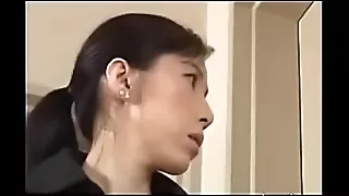 Asian female parent gets nailed hither for urchin
